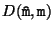 $D({\tt\hat{m}},{\tt m})$