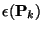 $\displaystyle \epsilon({\bf P}_k)$