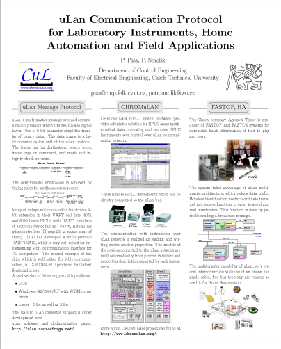 uLan Communication Protocol for Laboratory Instruments, Home Automation and Field Applications