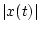 $ \vert x(t)\vert$