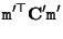 $\displaystyle {\tt m}'^\top {\bf C}' {\tt m}'$