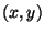 $({ x, y})$