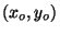 $(x_o, y_o)$