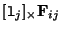$[{\tt l}_j]_\times {\bf F}_{ij}$