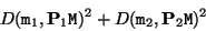 \begin{displaymath}
D({\tt m}_1,{\bf P}_1 {\tt M})^2 + D({\tt m}_2,{\bf P}_2 {\tt M})^2
\end{displaymath}