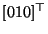 $[0 1 0]^\top$