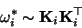 \begin{displaymath}
\omega_i^* \sim {\bf K}_i {\bf K}_i^\top \enspace
\end{displaymath}