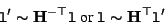 \begin{displaymath}
{\tt l}' \sim {\bf H}^{-\top} {\tt l} \mbox{ or } {\tt l} \sim {\bf H}^{\top} {\tt l}'
\end{displaymath}