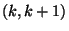 $(k,k+1)$