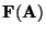 $ {\bf F}( {\bf A} )$